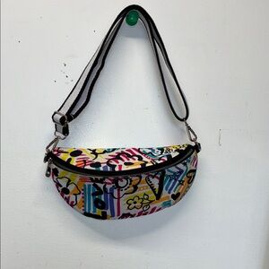Brighton Multicolor Graphic Crossbody Bag